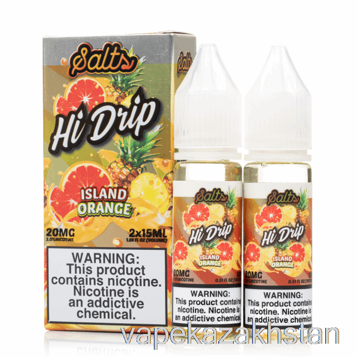 Vape Disposable Island Orange - Hi-Drip SALTS - 30mL 50mg